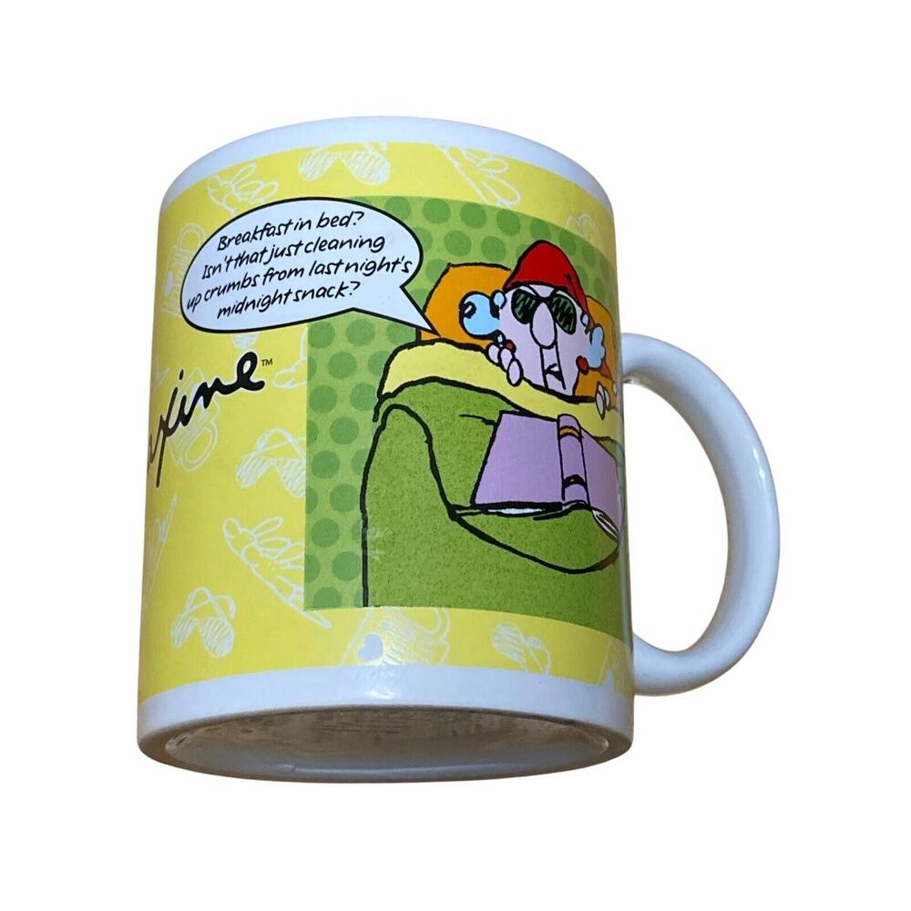 Hallmark Maxine Coffee Mug Cup‎ Not Grouchy By Nature & Breakfast in Bed